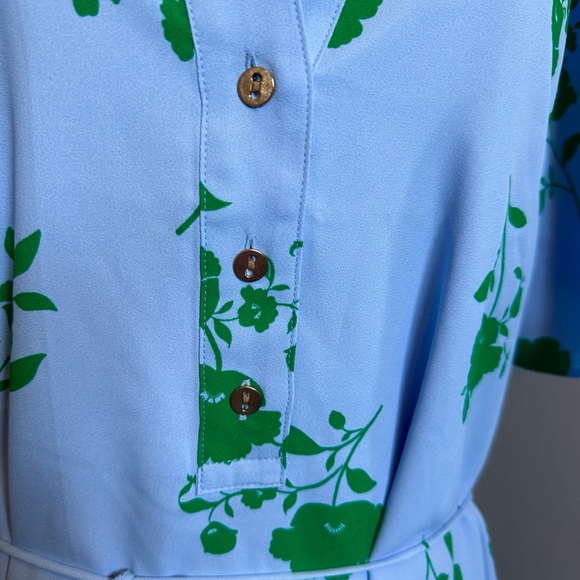 Ann Taylor Floral Split Neck Dress - Picture 6 of 11